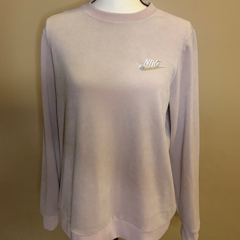Mauve Velour Nike Sweatshirt